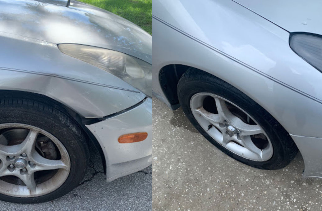 Front Fender Damage Repair